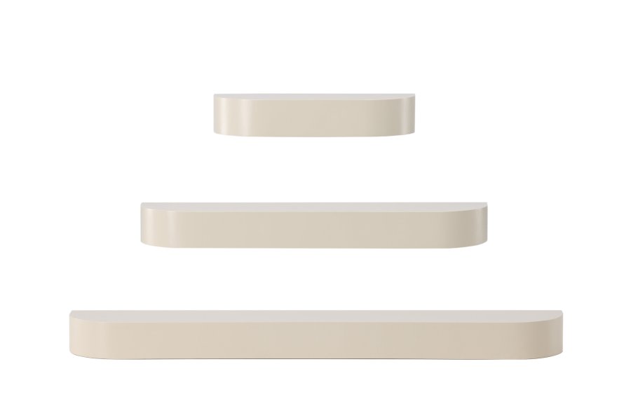 VENTURE DESIGN Glow vghylde - beige MDF (st med 3)