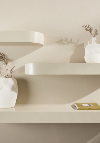 VENTURE DESIGN Glow vghylde - beige MDF (st med 3)