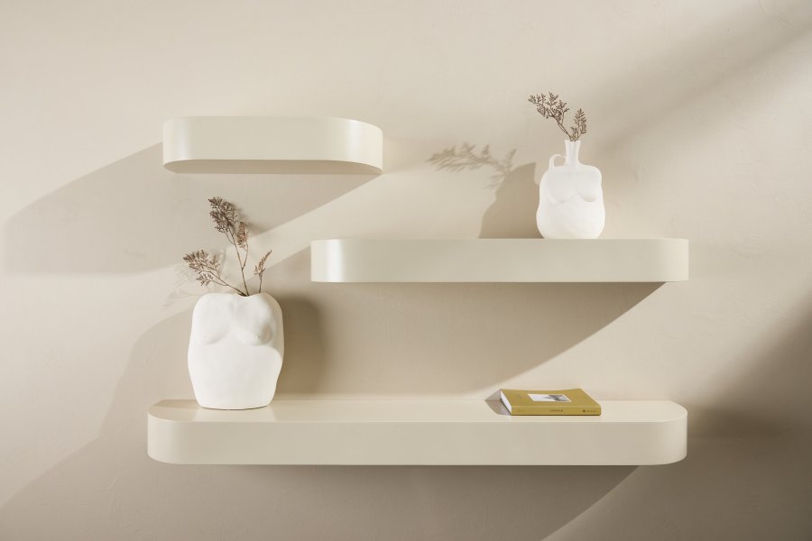VENTURE DESIGN Glow vghylde - beige MDF (st med 3)