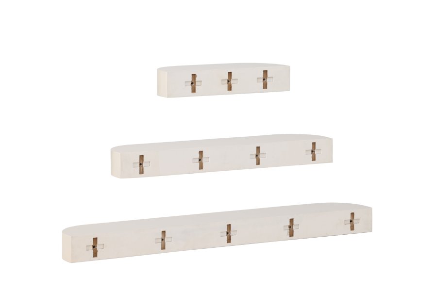 VENTURE DESIGN Glow vghylde - beige MDF (st med 3)