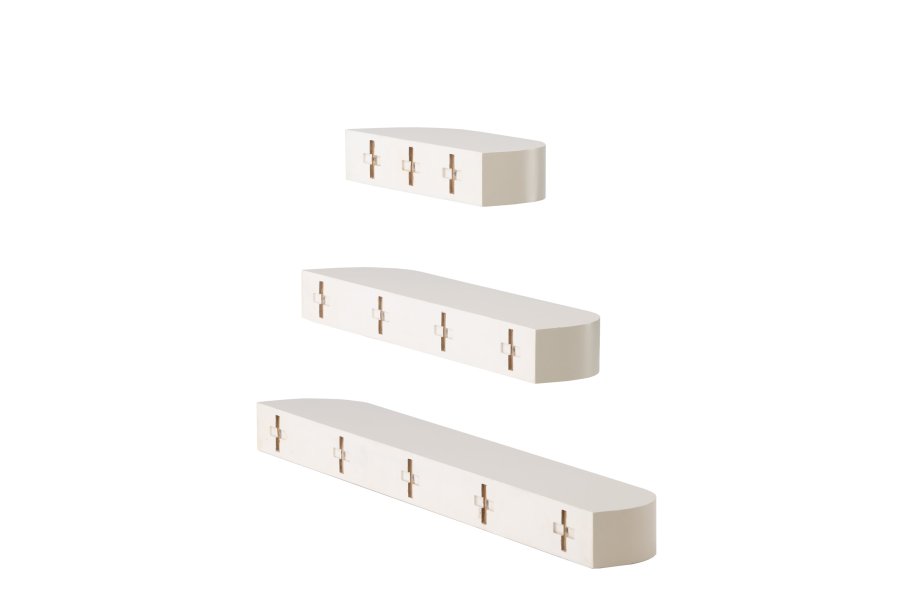 VENTURE DESIGN Glow vghylde - beige MDF (st med 3)