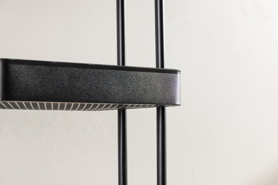 VENTURE DESIGN Manaus rullebord, m. 4 hylder - sort stl (46x34)