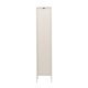 VENTURE DESIGN Cali skab, m. 1 lge og 4 hylder - glas og beige stl