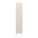 VENTURE DESIGN Lima skab, m. 2 lger og 4 hylder - glas og beige stl