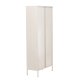 VENTURE DESIGN Lima skab, m. 2 lger og 4 hylder - glas og beige stl