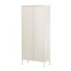 VENTURE DESIGN Lima skab, m. 2 lger og 4 hylder - glas og beige stl