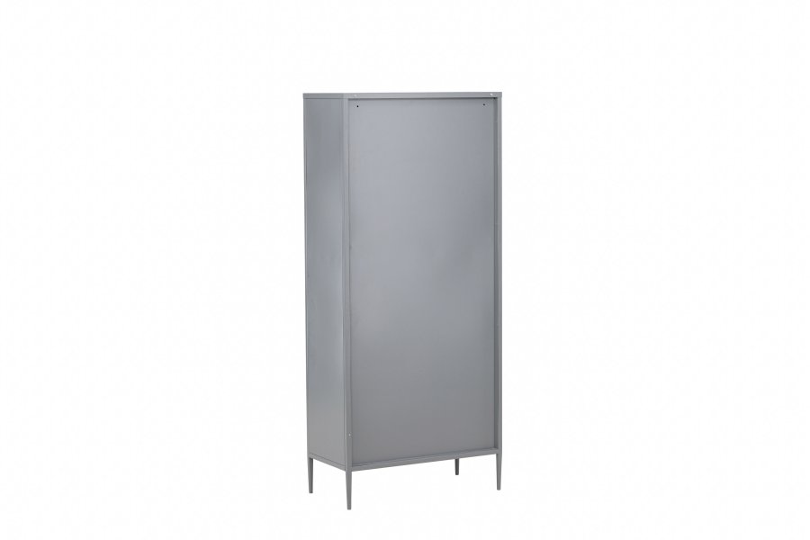 VENTURE DESIGN La Paz skab, m. 2 lger og 3 skuffer - glas og lysegr stl