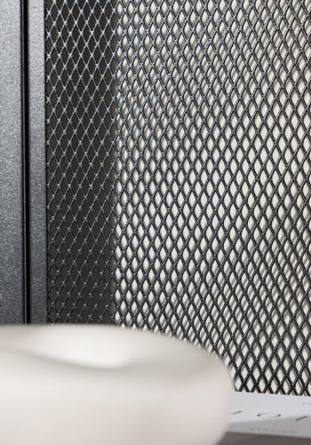 VENTURE DESIGN Buenos Aires reol, m. 4 hylder, kvadratisk - sort stl