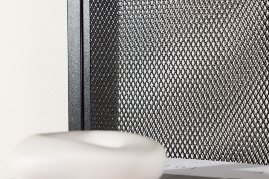 VENTURE DESIGN Buenos Aires reol, m. 4 hylder, kvadratisk - sort stl