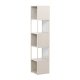 VENTURE DESIGN Buenos Aires reol, m. 4 hylder, kvadratisk - beige stl