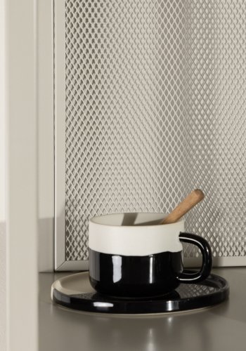 VENTURE DESIGN Buenos Aires reol, m. 4 hylder, kvadratisk - beige stl