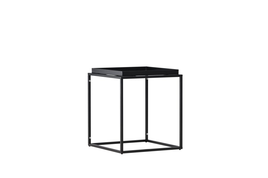 VENTURE DESIGN Porto Alegre sidebord, kvadratisk - sort stl (45x45)