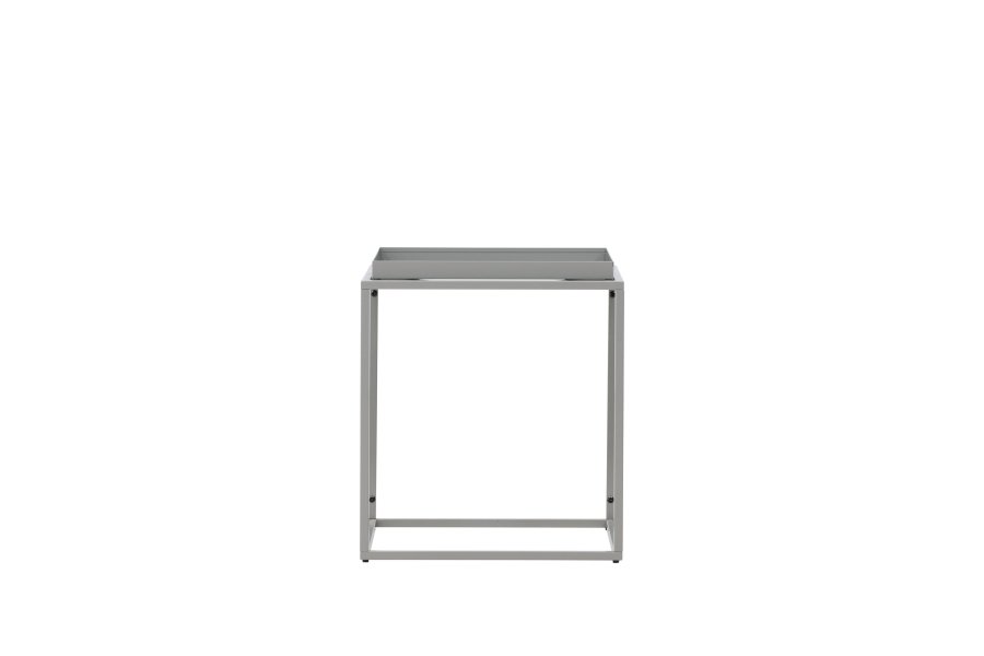 VENTURE DESIGN Porto Alegre sidebord, kvadratisk - mrkegr stl (45x45)