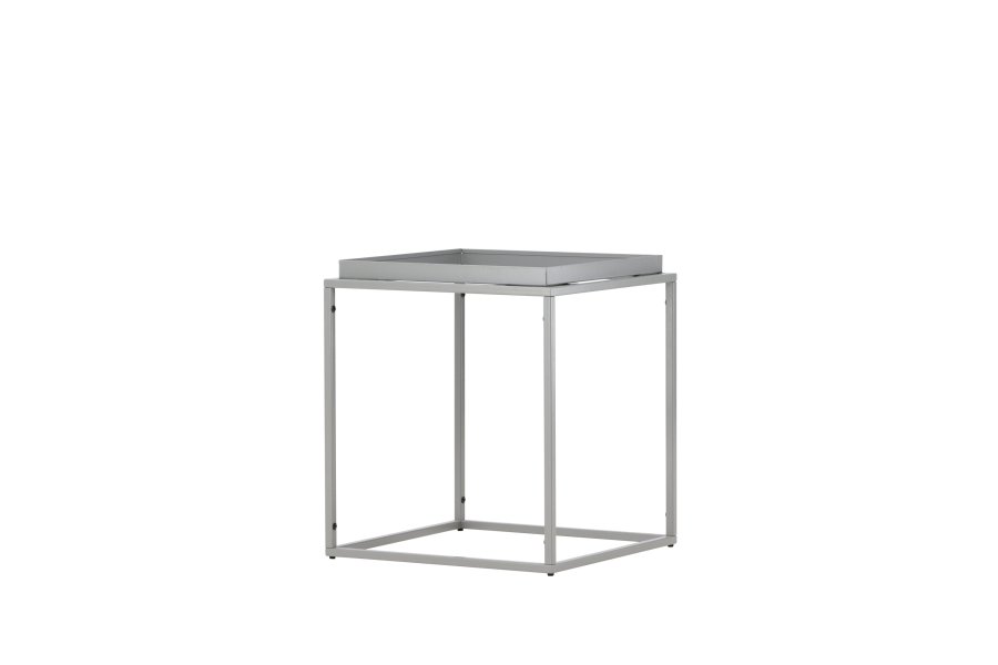 VENTURE DESIGN Porto Alegre sidebord, kvadratisk - mrkegr stl (45x45)