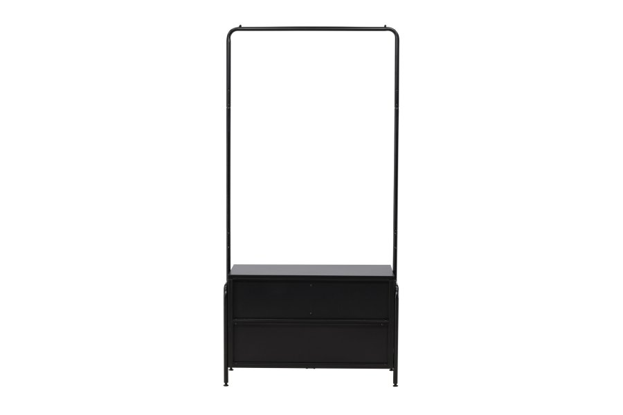 VENTURE DESIGN Quito tjstativ, m. 2 rum og 1 skuffe - sort stl