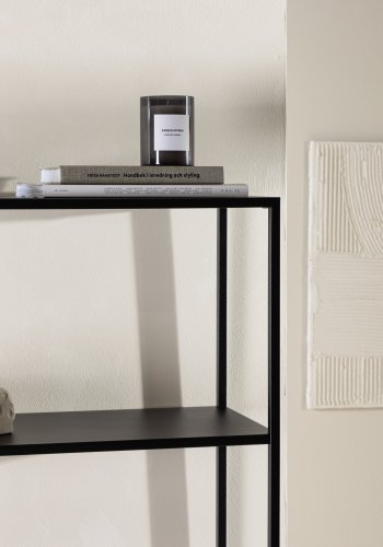 VENTURE DESIGN Montevideo reol, m. 5 hylder - sort stl