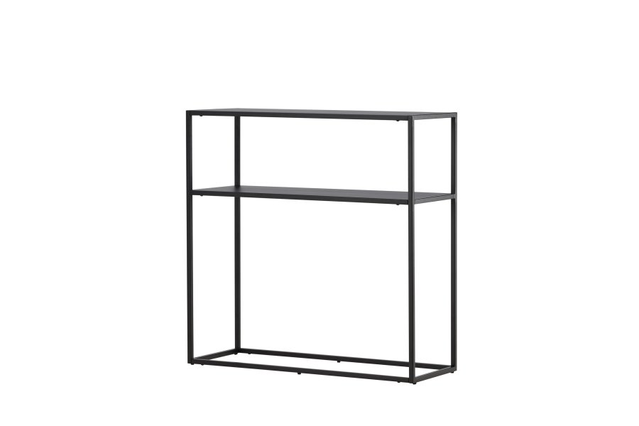 VENTURE DESIGN Georgetown sidebord, m. 1 hylde - sort stl (80x40)