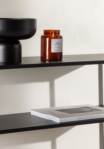 VENTURE DESIGN Georgetown sidebord, m. 1 hylde - sort stl (80x40)