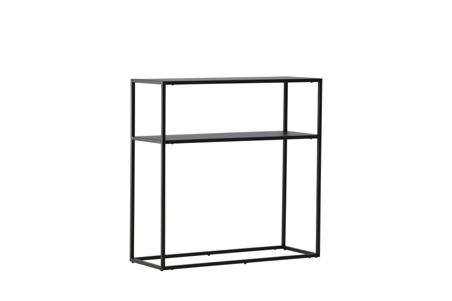 VENTURE DESIGN Georgetown sidebord, m. 1 hylde - sort stl (80x40)