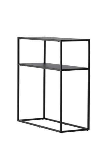 VENTURE DESIGN Georgetown sidebord, m. 1 hylde - sort stl (80x40)