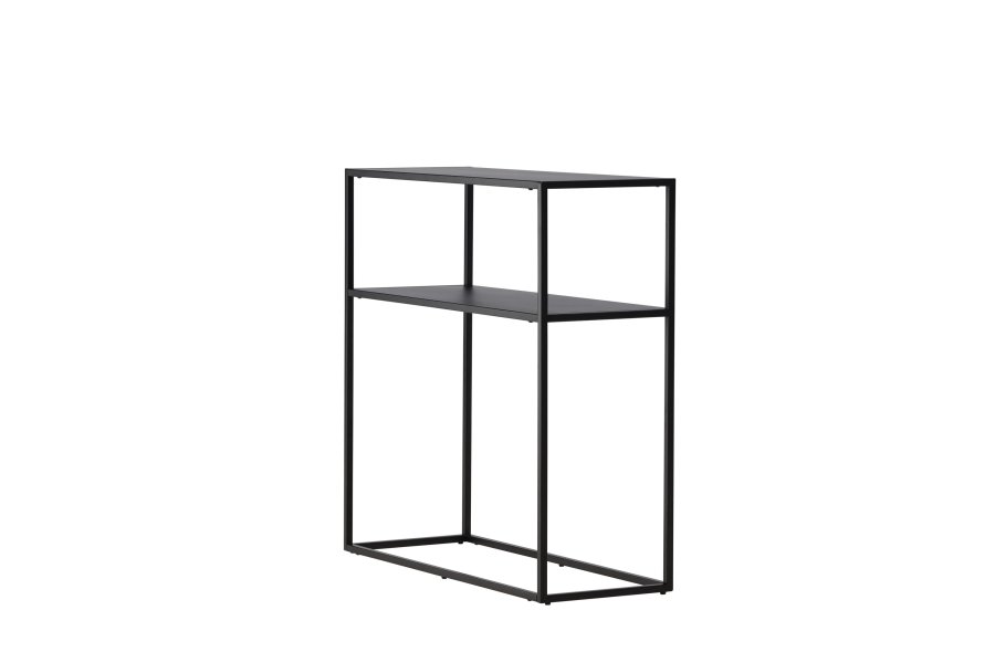 VENTURE DESIGN Georgetown sidebord, m. 1 hylde - sort stl (80x40)