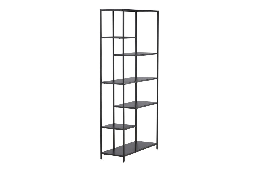 VENTURE DESIGN El Alto reol, m. 6 hylder - sort stl