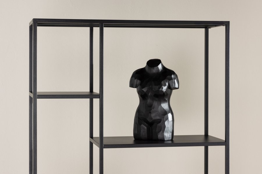 VENTURE DESIGN El Alto reol, m. 6 hylder - sort stl