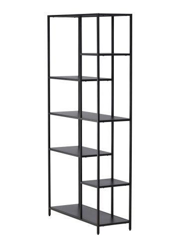 VENTURE DESIGN El Alto reol, m. 6 hylder - sort stl