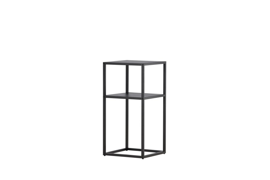 VENTURE DESIGN Punta Arenas sidebord, m. 1 hylde - sort stl (30x30)