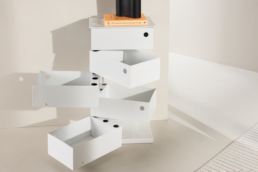 VENTURE DESIGN San Carlos kommode, m. 5 skuffer - beige stl