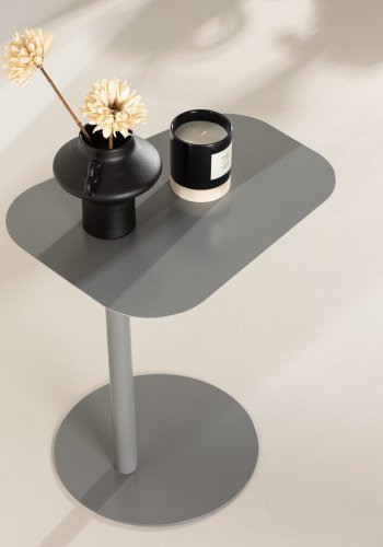 VENTURE DESIGN San Jose sidebord, rektangulr - lysegr stl (50x38)