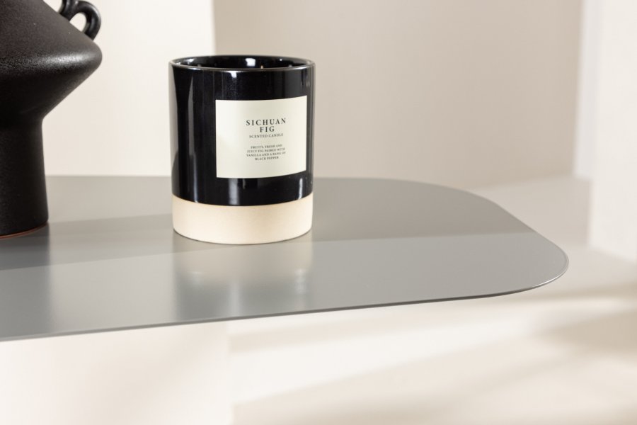 VENTURE DESIGN San Jose sidebord, rektangulr - lysegr stl (50x38)