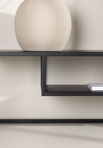 VENTURE DESIGN Riverside TV-bord, m. 1 hylde - sort stl (120x40)