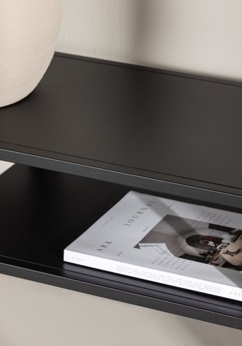 VENTURE DESIGN Riverside TV-bord, m. 1 hylde - sort stl (120x40)