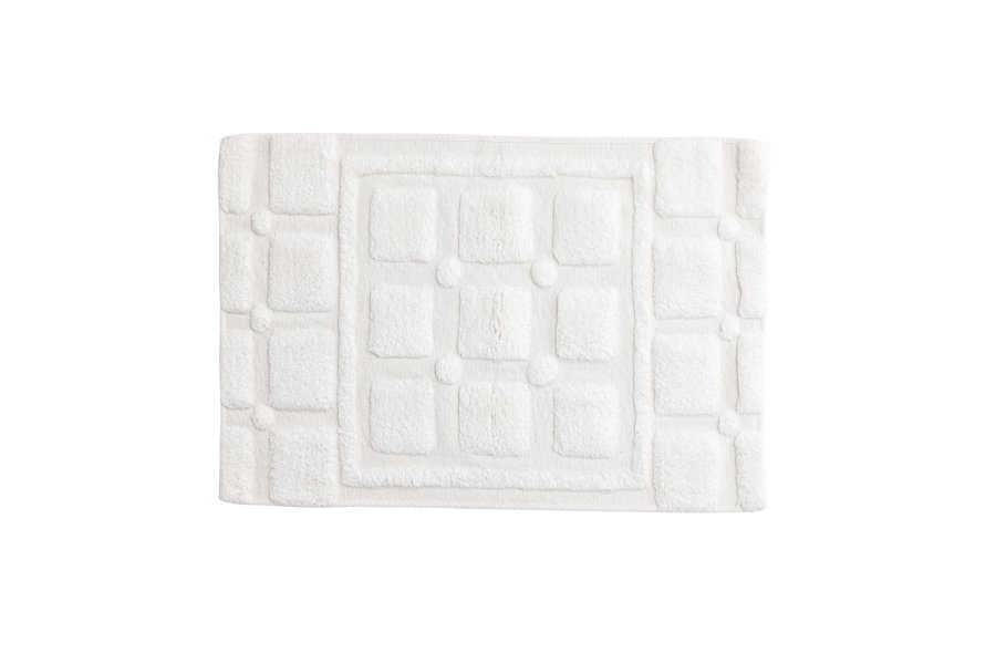 VENTURE DESIGN Putte bademtte, rektangulr - hvid bomuld (60x90)