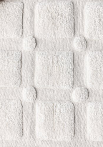 VENTURE DESIGN Putte bademtte, rektangulr - hvid bomuld (60x90)