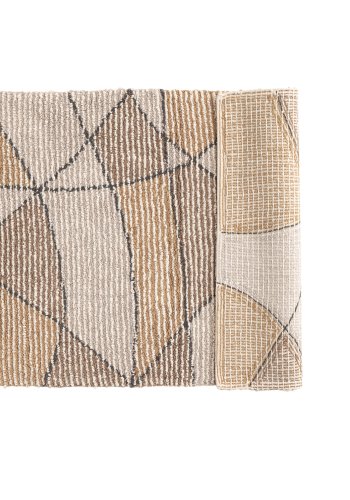 VENTURE DESIGN Loui bademtte, rektangulr - elfenben/sand/gr bomuld (60x90)