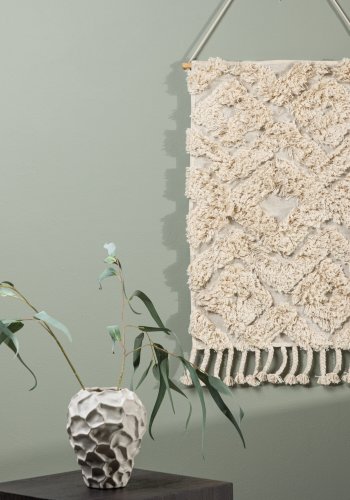 VENTURE DESIGN Hilda vgtppe, rektangulr - offwhite bomuld (50x80)