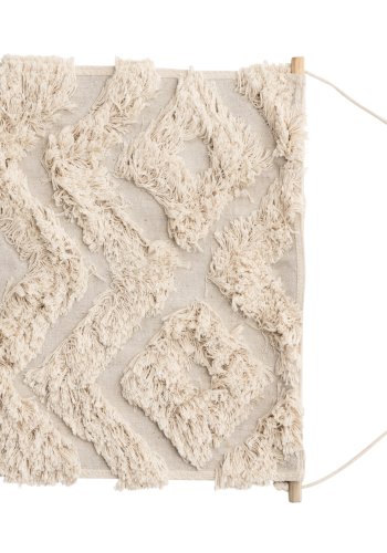 VENTURE DESIGN Hilda vgtppe, rektangulr - offwhite bomuld (50x80)