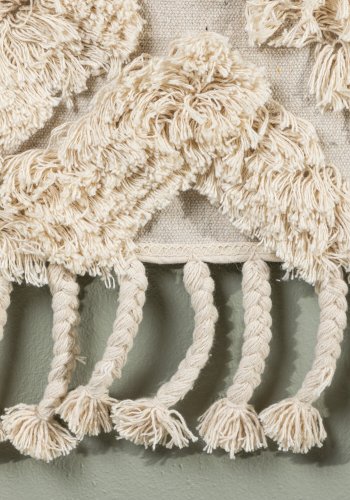 VENTURE DESIGN Hilda vgtppe, rektangulr - offwhite bomuld (50x80)