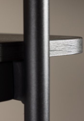 VIND COLLECTION Heim reol 190 cm, m. 5 hylder - sort MDF og stl