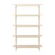 VIND COLLECTION Heim reol, 190 cm, m. 5 hylder - hvidvasket MDF og stl