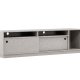 VENTURE DESIGN Girona TV-bnk, m. 2 skydelger - gr sten beton melamin (180x40)