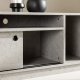 VENTURE DESIGN Girona TV-bnk, m. 2 skydelger - gr sten beton melamin (180x40)