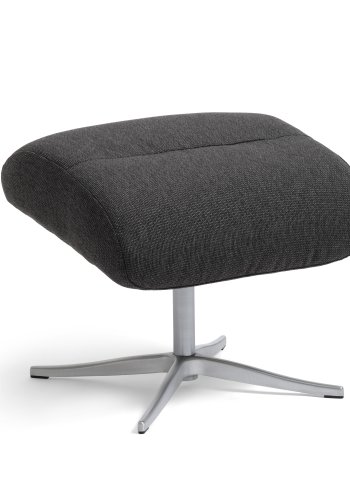 Mars fodskammel - antracitgr stof og brstet aluminium