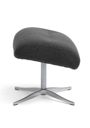 Mars fodskammel - antracitgr stof og brstet aluminium