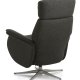 Mars 4 recliner lnestol, 2 motors - antracitgr stof og brstet aluminium