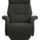 Mars 4 recliner lnestol, 2 motors - antracitgr stof og brstet aluminium