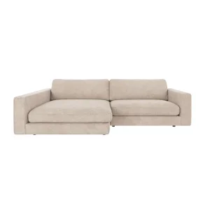 ROWICO Duncan 3 pers. modul sofa, m. venstre chaiselong - lysegr stof