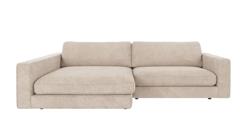 ROWICO Duncan 3 pers. modul sofa, m. venstre chaiselong - lysegr stof